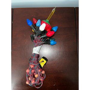 Vintage Christmas Lights Light String Strand C7 NOMA Set #5